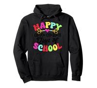 Happy 100th Day Of School Colorful Scissors Teacher Student Pullover Hoodie