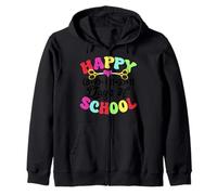 Happy 100th Day Of School Colorful Scissors Teacher Student Zip Hoodie