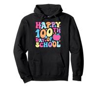 Happy 100th Day Of School Teacher Kids Boys Pullover Hoodie