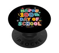 Happy 100th Day Of School Teacher Student Celebration Design PopSockets Adhesive PopGrip