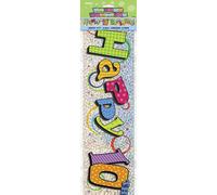 Unique Party 10861 - 12ft Prism Happy 10th Birthday Banner