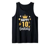 Happy 10Th Birthday Idea for 10 Years Old Boys and Girls Tank Top