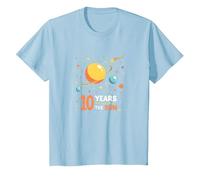 Happy 10th Trip Around The Sun | Space Birthday Gift T-Shirt, Kids, Baby Blue, 2 Years