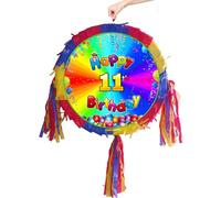 Happy 11th Birthday made of paper and cardboard