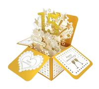 Happy 15th Wedding Anniversary Pop Up Greeting Card for Him Him Large 3D 15 Years Together Gift for Wife, Best 15 Years Married Gift Idea for Him Her Couples