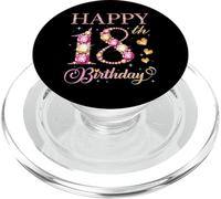 Happy 18th Birthday 18 Years Old Men Women Birthday Party PopSockets PopGrip for MagSafe
