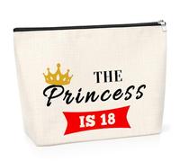 Happy 18th Birthday Gifts for Daughter Makeup Bag 18 Years Old Birthday Gift for Teen Girl 18th Birthday Gift for Daughter Cosmetic Bag Daughter Birthday Gift Eighteen Birthday Gift for Friend Sister
