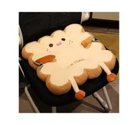 (Happy) 1pc Adorable Toast-Shaped Plush Chair Cushion, Soft Home Decor Floor Pillow
