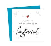 Happy 1st Anniversary as my Boyfriend | Cute Card First Card Love For Him