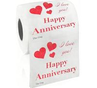 Happy 1st Anniversary Decorations Gifts for Boyfriend Husband Men Girlfriend, 3 Ply 150 Sheets Toilet Paper Roll Novetly Ideas, Funny Wedding Anniversary Decorations Romantic Present for Him Her