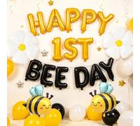 Happy 1st Bee Day Balloons So Sweet To Bee One Decoration Bee Balloons