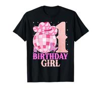 Happy 1st Birthday Girl Outfit Rodeo Western Cowgirl Cowboy T-Shirt