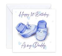 Happy 1st first birthday as my daddy card baby boy dad