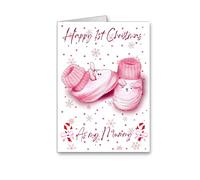 Happy 1st First Christmas Card from the baby as my mummy baby girl