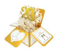Happy 20th Wedding Anniversary Pop Up Greeting Card for Him Him Large 3D 20 Years Together Gift for Wife, Best 20 Years Married Gift Idea for Him Her Couples
