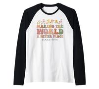 Happy 24th Bday Making The World A Better Place Since 2001 Raglan Baseball Tee