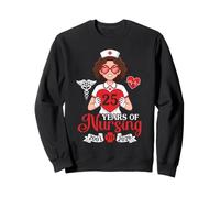 Happy 25 Years Of Nursing 2001 To 2026 Nurses Anniversary Sweatshirt