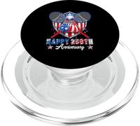 Happy 250th Anniversary 4th July Dripped Costume Badminton PopSockets PopGrip for MagSafe