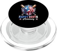 Happy 250th Anniversary 4th July Dripped Costume Baseball PopSockets PopGrip for MagSafe