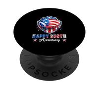Happy 250th Anniversary 4th July Dripped Costume Disc Golf PopSockets Adhesive PopGrip