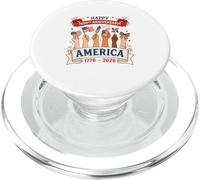 Happy 250th Anniversary America 1776-2026 4th Of July Hands PopSockets PopGrip for MagSafe
