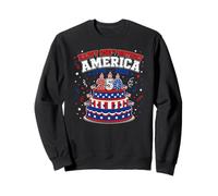 Happy 250th Birthday America 1776 2026 Cake Patriot Sweatshirt