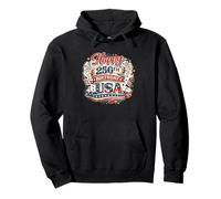 Happy 250th Birthday USA 1776 2026 Patriotic USA Pullover Hoodie