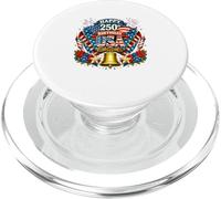 Happy 250th Birthday USA Floral 4th July US Flag Bartender PopSockets PopGrip for MagSafe