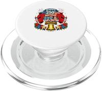 Happy 250th Birthday USA Floral 4th July US Flag Trainer PopSockets PopGrip for MagSafe