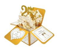 Happy 25th Wedding Anniversary Pop Up Greeting Card for Him Him Large 3D 25 Years Together Gift for Wife, Best 25 Years Married Gift Idea for Him Her Couples