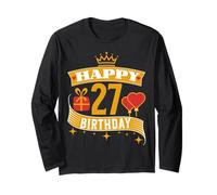 Happy 27 Birthday 27 Years Old Long Sleeve T-Shirt