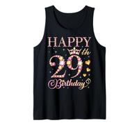 Happy 29th Birthday 29 Years Old Men Women Birthday Party Tank Top