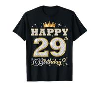 Happy 29th Birthday 29 Years Old Women Men Birthday Party T-Shirt