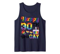 Happy 30th Birth Gay LGBTQ Rainbow Birthday Celebration Tank Top