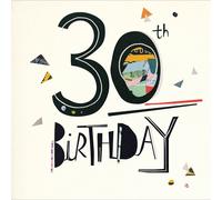 Happy 30th Birthday Art Deco Birthday Greeting Card Mambo Range Cards