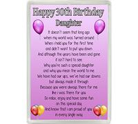 Happy 30th Birthday Daughter Poem Jumbo Fridge Magnet Ideal Birthday Keepsake Gift M14