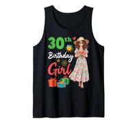 Happy 30th Birthday Girl Summer Watermelon Sunshine Party Tank Top