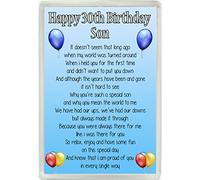 Happy 30th Birthday Son Poem Jumbo Fridge Magnet Ideal Birthday Gift M86