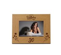 Happy 30th Birthday Wooden Photo Frame Gift (5 x 7 Inch)