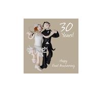 Happy 30th Pearl Anniversary Greeting Card One Lump or Two Holy Mackerel Cards