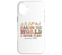 Happy 34th Bday Making The World A Better Place Since 1991 Case for iPhone 16 Plus