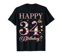 Happy 34th Birthday 34 Years Old Men Women Birthday Party T-Shirt