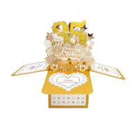 Happy 35th Wedding Anniversary Pop Up Greeting Card for Him Him Large 3D 35 Years Together Gift for Wife, Best 35 Years Married Gift Idea for Him Her Couples