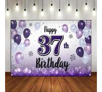 Happy 36th37th38th39th40th Birthday Background Game Photography Backdrops for Festivals Greenery Smash Cake Artistic Young Photo Photocall Man