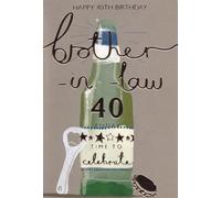 Happy 40th Birthday Brother in Law Birthday card