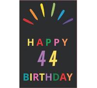 HAPPY 44 BIRTHDAY ,notebook gift, journal for men and women ,for gay, lesbian, bisexual, transgender, LGBT: This NoteBook Contains:Size: 6 x 9 inches ... paper pages for write-in thoughts/memories