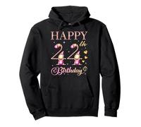 Happy 44th Birthday 44 Years Old Men Women Birthday Party Pullover Hoodie