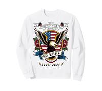 Happy 4th July 250 Years Memorial America Bald Eagle Pride Sweatshirt