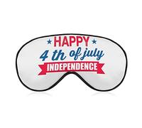Happy 4th of July Independence Day Sleep Masks Eye Cover Blackout with Adjustable Elastic Strap Night Blindfold for Women Men Yoga Travel Nap