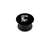 Happy 4th Of July - Unicorn Patriotic USA PopSockets Adhesive PopGrip